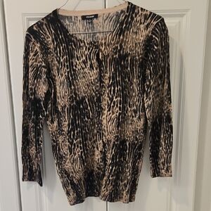 Premise Leopard Print Button Down Shirt